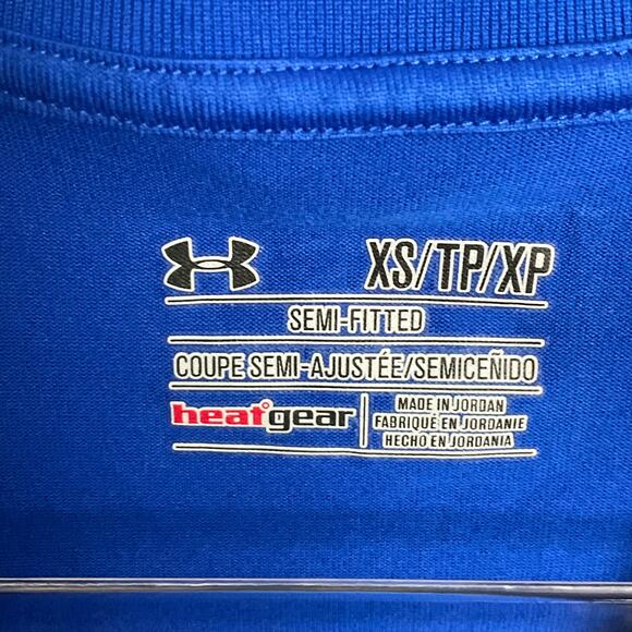 UNDER ARMOUR Women Heat Gear Shirt Tee 3 pc LOT Sm Blue Green Workout Athleisure - Picture 6 of 10